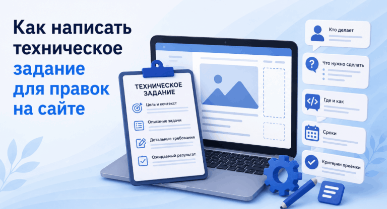 Как написать техническое задание для правок на сайте